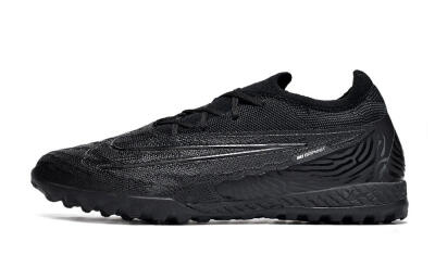 Unisex Nike Phantom GX Elite TF Artificial Turf Low-Tops Football Shoes - Black/White/Silver