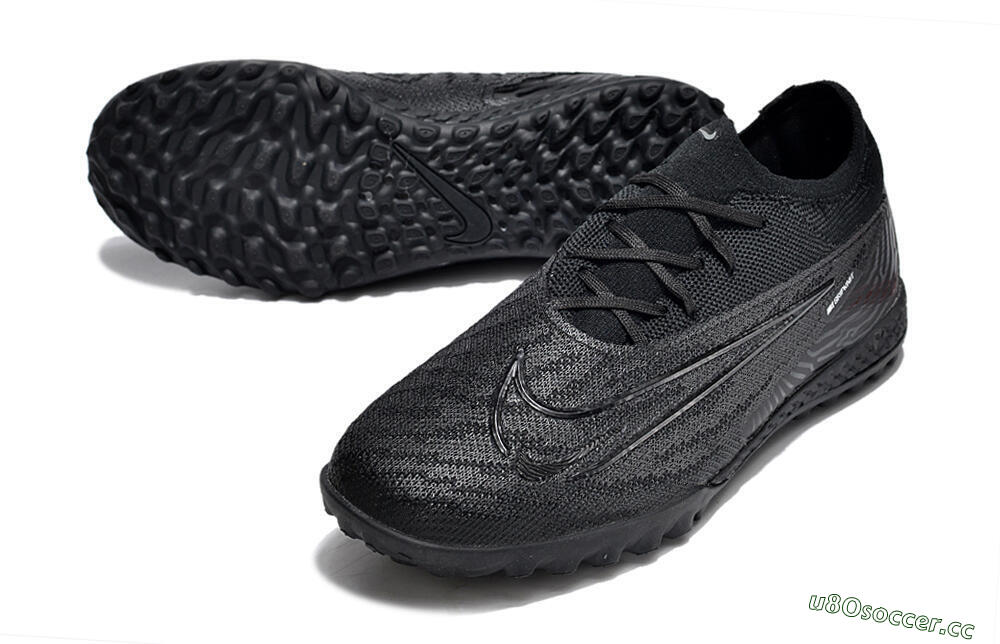 Unisex Nike Phantom GX Elite TF Artificial Turf Low-Tops Football Shoes - Black/White/Silver 3