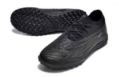Unisex Nike Phantom GX Elite TF Artificial Turf Low-Tops Football Shoes - Black/White/Silver