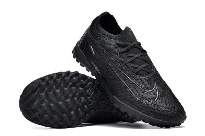 Unisex Nike Phantom GX Elite TF Artificial Turf Low-Tops Football Shoes - Black/White/Silver