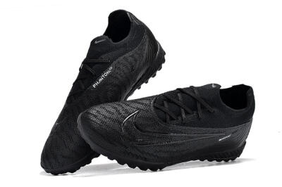 Unisex Nike Phantom GX Elite TF Artificial Turf Low-Tops Football Shoes - Black/White/Silver