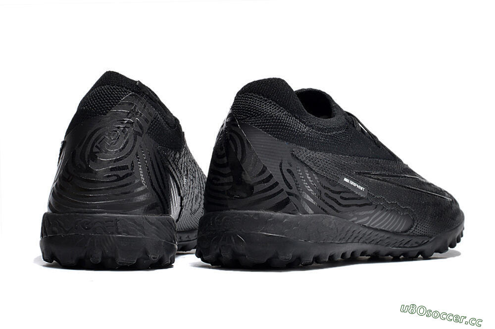 Unisex Nike Phantom GX Elite TF Artificial Turf Low-Tops Football Shoes - Black/White/Silver 9