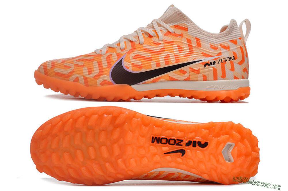 Unisex Nike Air Zoom Mercurial Vapor 15 Pro TF Artificial Turf Low-Tops Football Shoes - Orange/Purple/Black 1
