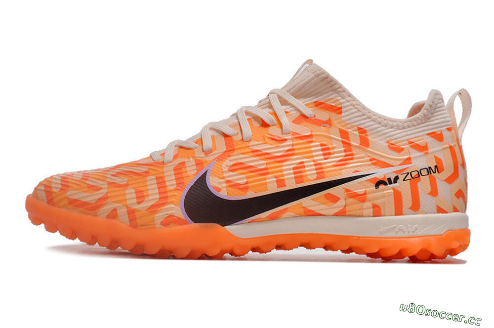 Unisex Nike Air Zoom Mercurial Vapor 15 Pro TF Artificial Turf Low-Tops Football Shoes - Orange/Purple/Black 0