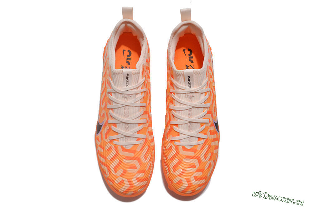 Unisex Nike Air Zoom Mercurial Vapor 15 Pro TF Artificial Turf Low-Tops Football Shoes - Orange/Purple/Black 4