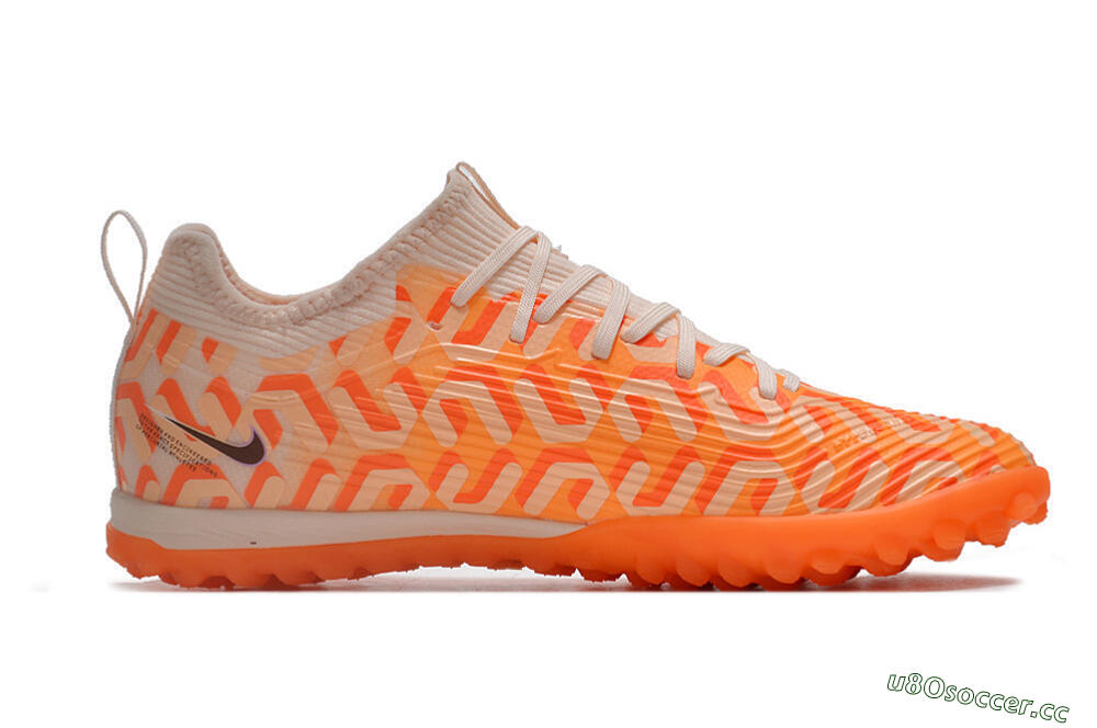 Unisex Nike Air Zoom Mercurial Vapor 15 Pro TF Artificial Turf Low-Tops Football Shoes - Orange/Purple/Black 7