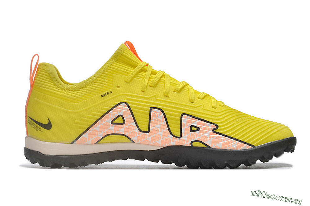 Unisex Nike Air Zoom Mercurial Vapor 15 Pro TF Artificial Turf Low-Tops Football Shoes - Yellow/Pink/White/Black 7