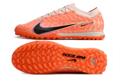 Men's Nike Air Zoom Mercurial Vapor 15 Elite TF Artificial Turf Low-Tops Football Shoes - Orange/White/Black