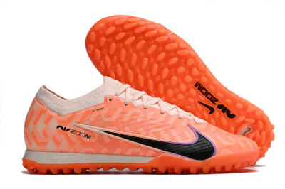 Men's Nike Air Zoom Mercurial Vapor 15 Elite TF Artificial Turf Low-Tops Football Shoes - Orange/White/Black