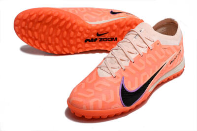 Men's Nike Air Zoom Mercurial Vapor 15 Elite TF Artificial Turf Low-Tops Football Shoes - Orange/White/Black