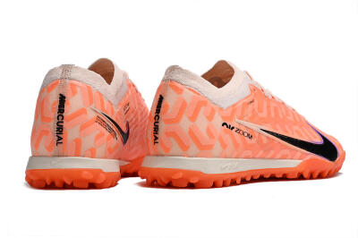 Men's Nike Air Zoom Mercurial Vapor 15 Elite TF Artificial Turf Low-Tops Football Shoes - Orange/White/Black