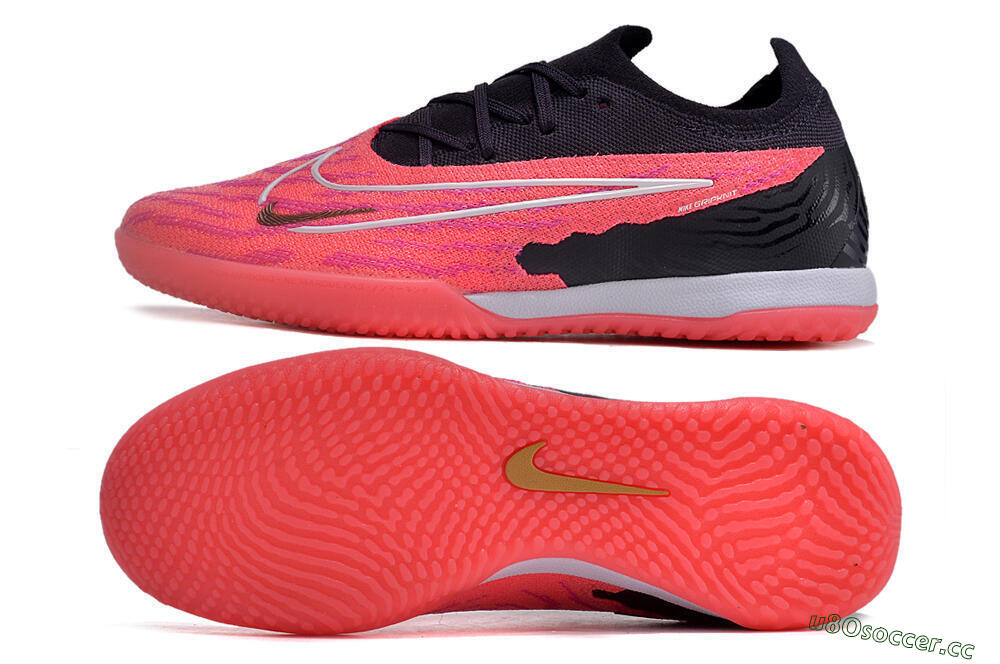 Men's Nike Phantom GX Elite IC Indoor & Futsal Low-Tops Football Shoes - Red/White/Black 1