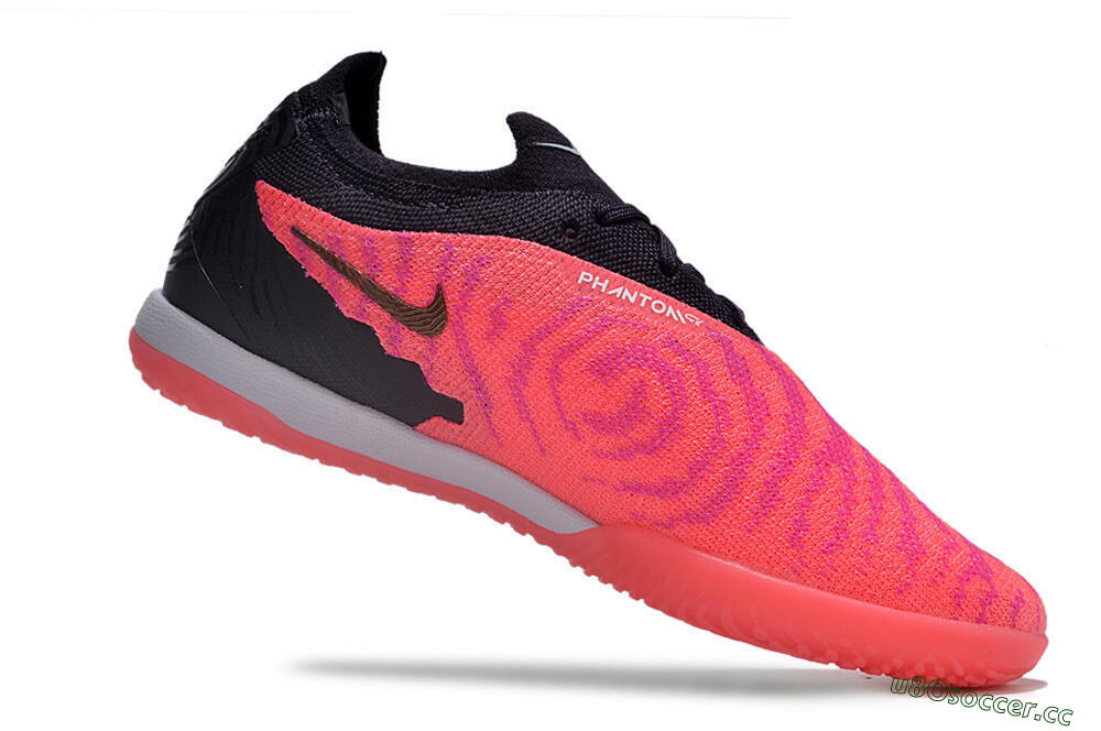 Men's Nike Phantom GX Elite IC Indoor & Futsal Low-Tops Football Shoes - Red/White/Black 4