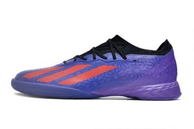 Men's Adidas X Crazyfast.1 IC Indoor & Futsal Low-Tops Football Shoes - Blue/Red/Purple
