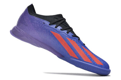 Men's Adidas X Crazyfast.1 IC Indoor & Futsal Low-Tops Football Shoes - Blue/Red/Purple