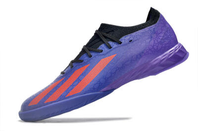 Men's Adidas X Crazyfast.1 IC Indoor & Futsal Low-Tops Football Shoes - Blue/Red/Purple