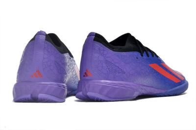 Men's Adidas X Crazyfast.1 IC Indoor & Futsal Low-Tops Football Shoes - Blue/Red/Purple