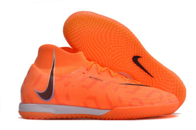 Men's Nike Phantom Luna Elite NU IC Indoor & Futsal High-Tops Football Shoes - Orange/Purple/Black