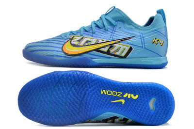 Men's Nike Air Zoom Mercurial Vapor 15 Elite IC Indoor & Futsal Low-Tops Football Shoes - Blue/Yellow/Orange/White