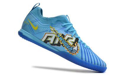 Men's Nike Air Zoom Mercurial Vapor 15 Elite IC Indoor & Futsal Low-Tops Football Shoes - Blue/Yellow/Orange/White