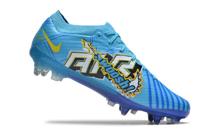 Men's Nike Air Zoom Mercurial Vapor 15 Elite SG Soft Ground Low-Tops Football Boots - Blue/Yellow/Orange/White