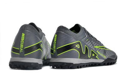 Men's Nike Air Zoom Mercurial Vapor 15 Elite TF Artificial Turf Low-Tops Football Shoes - Silver/Grey/Black/Green