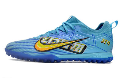 Men's Nike Air Zoom Mercurial Vapor 15 Pro TF Artificial Turf Low-Tops Football Shoes - Blue/Yellow/Orange/White