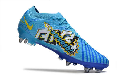 Men's Nike Air Zoom Mercurial Vapor 15 Elite SG Soft Ground Low-Tops Football Boots - Blue/Yellow/Orange/White
