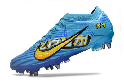Men's Nike Air Zoom Mercurial Vapor 15 Elite SG Soft Ground Low-Tops Football Boots - Blue/Yellow/Orange/White