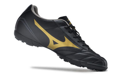 Men's Mizuno Monarcida Neo Ckassic TF Artificial Turf Low-Tops Football Shoes - Black/Gold