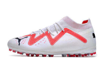 Men's Puma Future Ultimate MG Multi Ground Low-Tops Football Boots - White/Red/Black