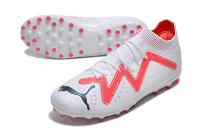 Men's Puma Future Ultimate MG Multi Ground Low-Tops Football Boots - White/Red/Black