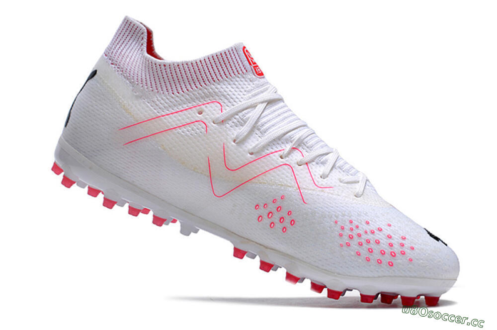 Men's Puma Future Ultimate MG Multi Ground Low-Tops Football Boots - White/Red/Black 4