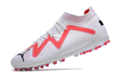 Men's Puma Future Ultimate MG Multi Ground Low-Tops Football Boots - White/Red/Black