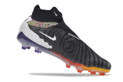 Unisex Nike Phantom GX Elite FG Firm Ground High-Tops Football Boots - Black/Yellow/Orange/Purple
