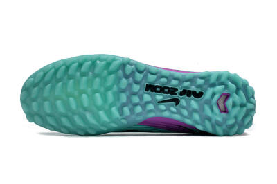 Unisex Nike Air Zoom Mercurial Vapor 15 Pro TF Artificial Turf Low-Tops Football Shoes - Jade/Black/Purple