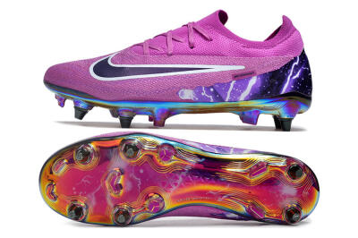 Men's Nike Phantom GX Elite SG Soft Ground Low-Tops Football Boots - Purple/White/Gold