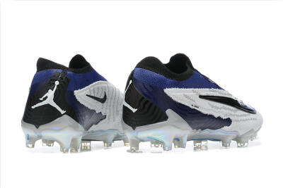 Men's Nike Phantom GX Elite FG Firm Ground Low-Tops Football Boots - Grey/Black/Blue