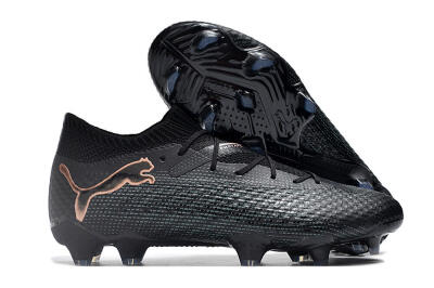 Men's Puma Future Ultimate 2024 FG Firm Ground Low-Tops Football Boots - Black/Blue/Gold