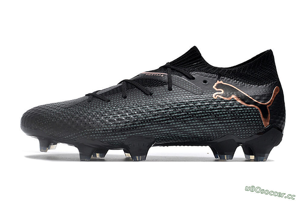 Men's Puma Future Ultimate 2024 FG Firm Ground Low-Tops Football Boots - Black/Blue/Gold 0