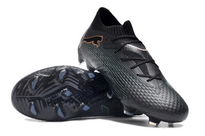 Men's Puma Future Ultimate 2024 FG Firm Ground Low-Tops Football Boots - Black/Blue/Gold