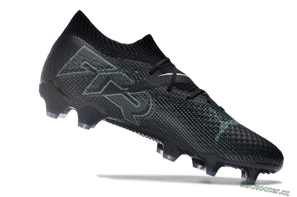 Men's Puma Future Ultimate 2024 FG Firm Ground Low-Tops Football Boots - Black/Blue/Gold 4