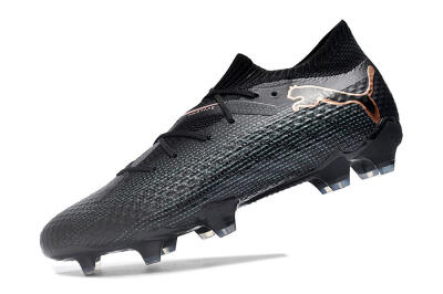 Men's Puma Future Ultimate 2024 FG Firm Ground Low-Tops Football Boots - Black/Blue/Gold