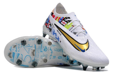 Men's Nike Phantom GX Elite SG Soft Ground Low-Tops Football Boots - White/Rainbow