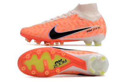 Men's Nike Air Zoom Mercurial Superfly 9 Elite AG Artificial Grass High-Tops Football Boots - Orange/Pink/Purple/Black