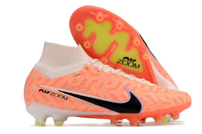 Men's Nike Air Zoom Mercurial Superfly 9 Elite AG Artificial Grass High-Tops Football Boots - Orange/Pink/Purple/Black