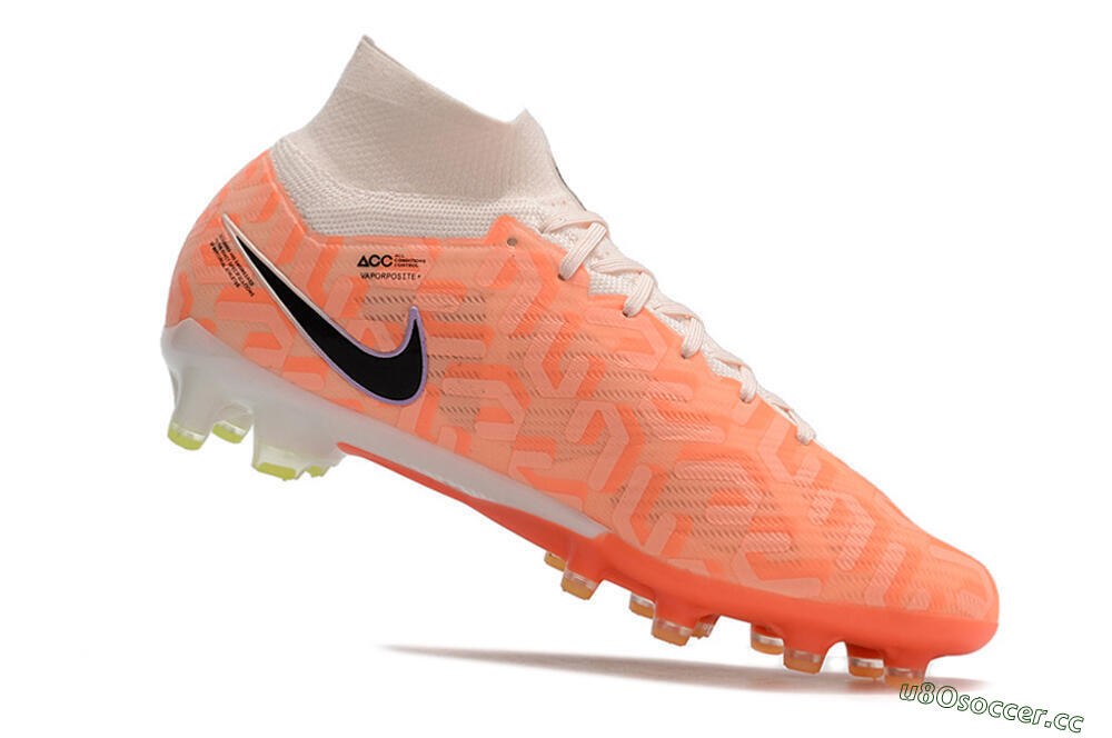 Men's Nike Air Zoom Mercurial Superfly 9 Elite AG Artificial Grass High-Tops Football Boots - Orange/Pink/Purple/Black 4