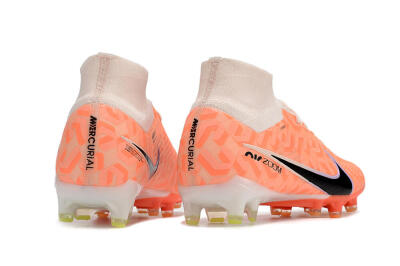 Men's Nike Air Zoom Mercurial Superfly 9 Elite AG Artificial Grass High-Tops Football Boots - Orange/Pink/Purple/Black