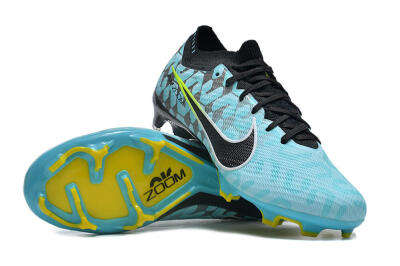 Unisex Nike Air Zoom Mercurial Vapor 15 Elite FG Firm Ground Low-Tops Football Boots - Blue/Black/White/Green
