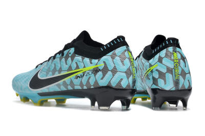 Unisex Nike Air Zoom Mercurial Vapor 15 Elite FG Firm Ground Low-Tops Football Boots - Blue/Black/White/Green